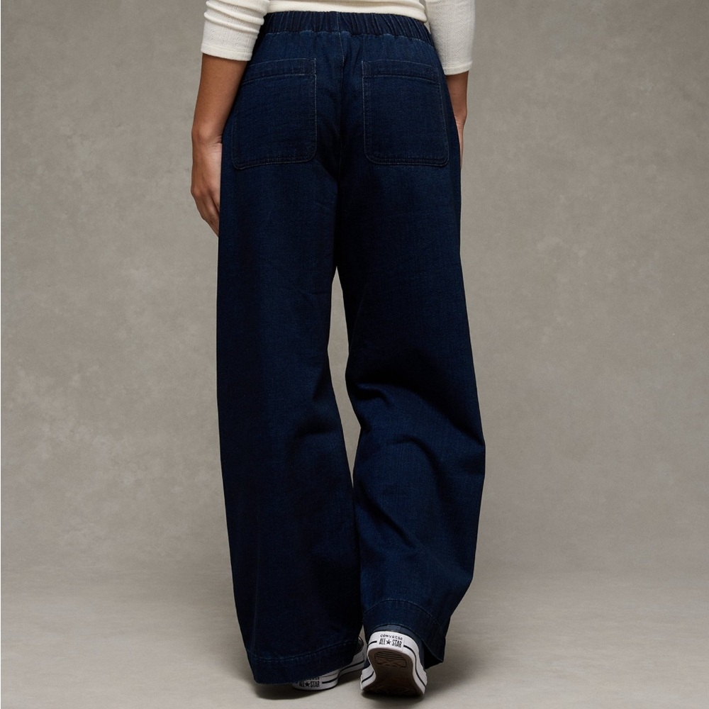 American Eagle Dreamy Draped Low Rise Sweatpants Jeans